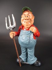 Bauer mit Mistgabel Farmer 15 cm Beruf Funny Figur Kollektion Neu