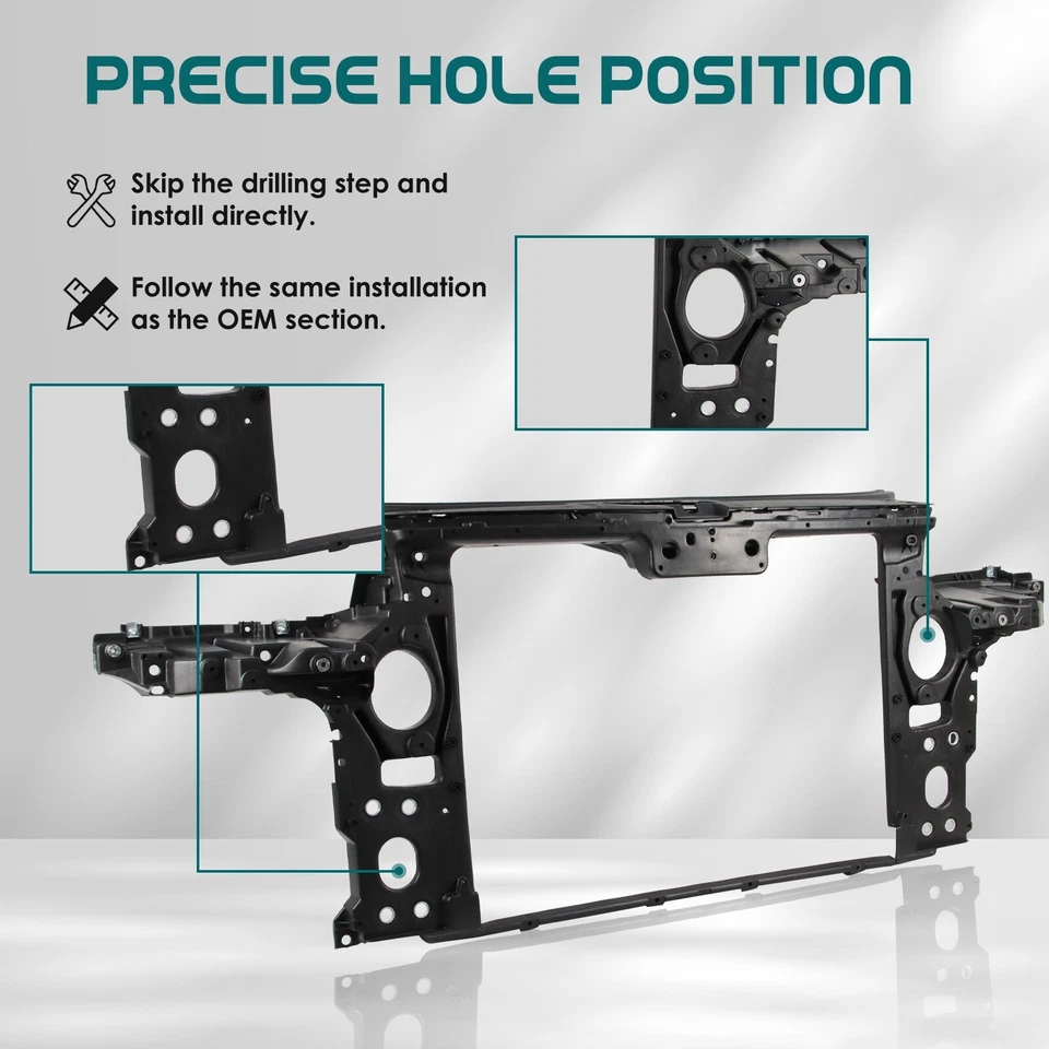 Radiator Support For 2004-2010 Volkswagen Touareg Assembly VW1225130 Foto 4 de 4