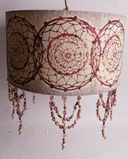 Pottery Barn Pb Classic Marina Capiz Drum Pendant 21 Diameter New