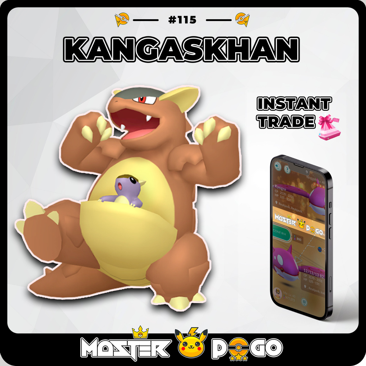 ✓ KANGASKHAN - Pokémon GO, 🔄️ Instant Trade 🌎 REGIONAL