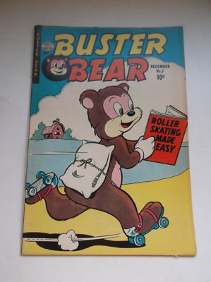 QUALITY COMIC PUBLICATION: BUSTER BEAR #7, RARE GOLDEN AGE COMIC, 1955, FN (6.0)