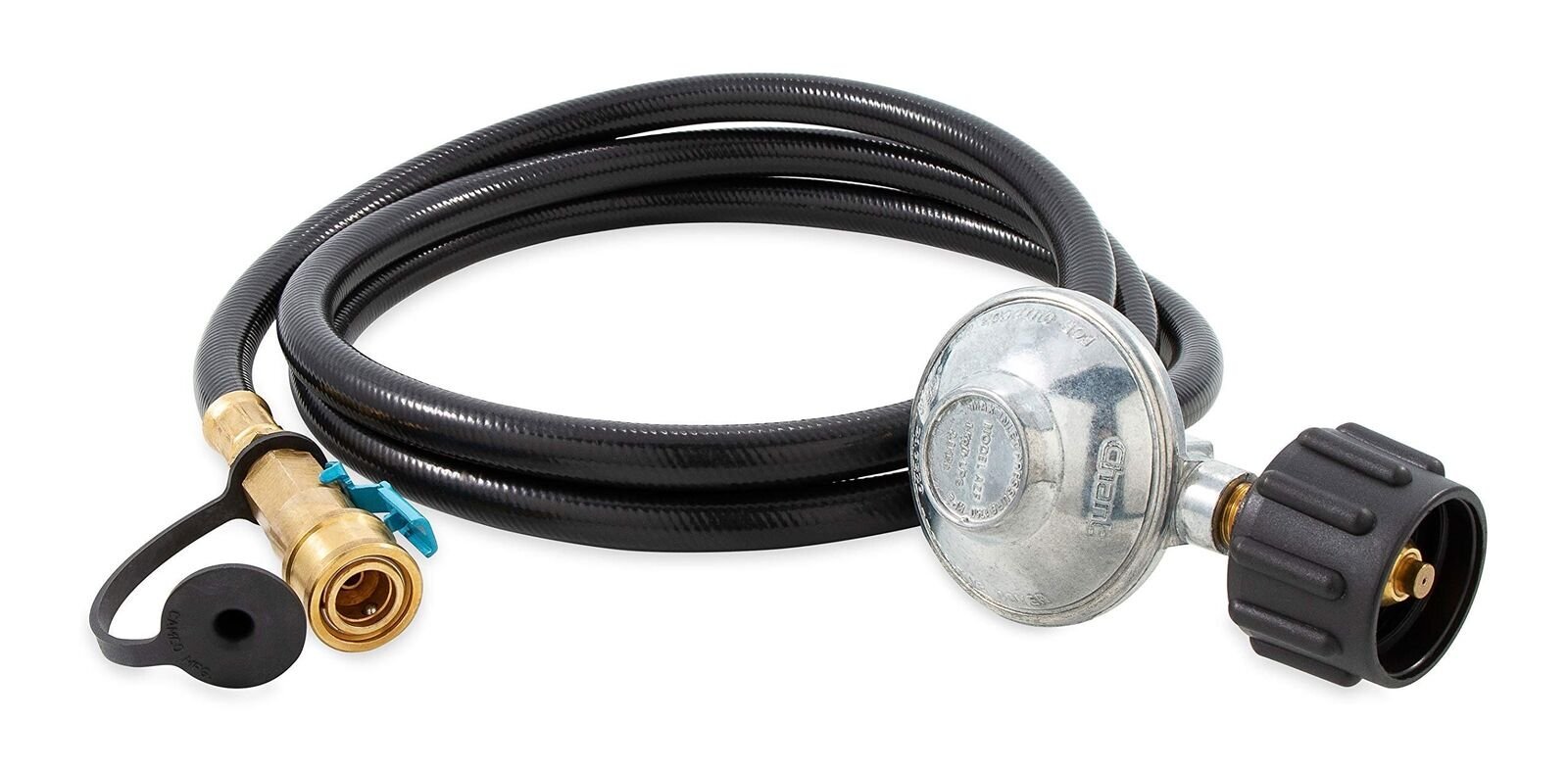 Camco 57629 6' Propane Regulator Hose with Female Quick Conn