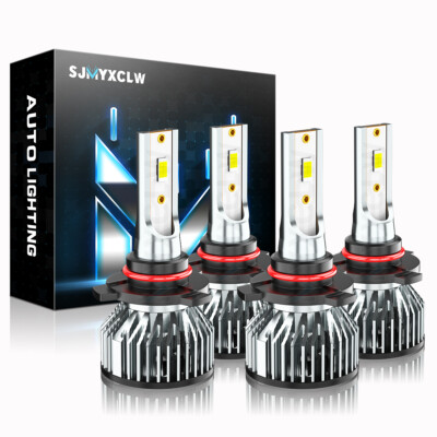 6500K LED Headlight Bulbs High&Low Lights For Honda Civic Sedan 4-Door 2004-2015