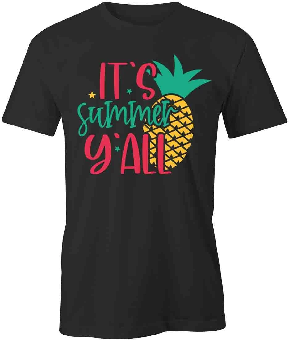 SUMMER Y'ALL TShirt Tee Short-Sleeved Cotton CLOTHING SEASONAL S1BCA397