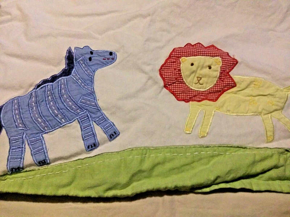 Pottery Barn Niños PBK Selva Safari Animales Ventana Cenefa Elefante León Cebra Foto 2 de 4