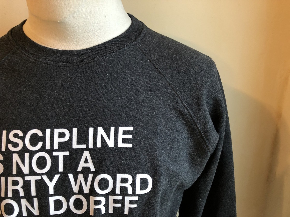 Sweat à Capuche Ron Dorff ANTHRACITE - Discipline Is Not A Word - Taille XL - Neuf