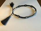 Southwestern Leather and Silver Concho Horsehair Adjustable Hat Band — photo 8