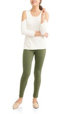 Time  Tru Women's Full Length Soft Knit Jeggings Size MEDIUM 8-10 Green