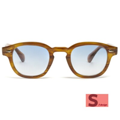 sunglasses men women unisex uv400 moscot style smoky blue glasses