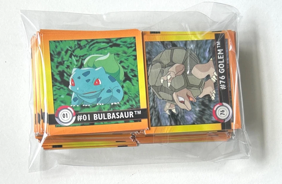 Rare 1999 Pokemon  Artbox Series 1 Stickers Complete Set X150 - Pack Fresh NM - Image 4 of 4