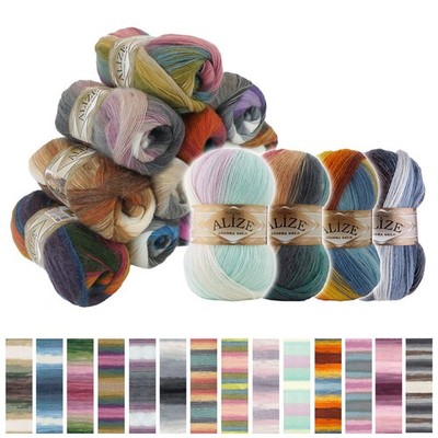 Alize Angora Gold Batik 500g Farbverlaufsgarn 20% Wolle Winterwolle Häkelgarn