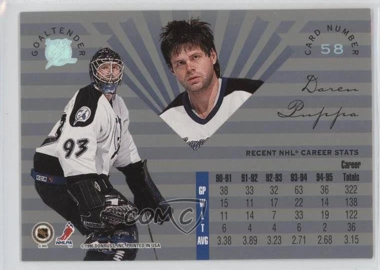 1995-96 Leaf Limited Daren Puppa #58 - Image 2 of 2