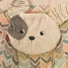 Fisher-Price Baby Bouncer Vibration Chair Dog Design Gray Multicolor Infant