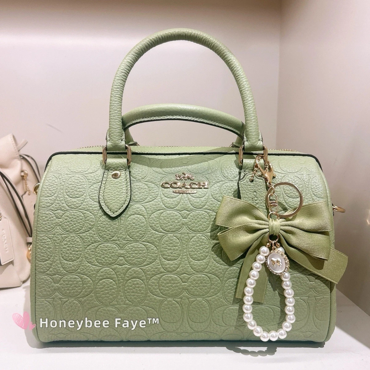 Coach Leather Exterior Green Bags & Handbags for Women for sale | eBay