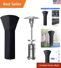420D Patio Heater Cover, Waterproof with Zipper, Outdoor Propane Heater Cover...