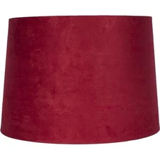 Suede Hardback Lamp Shade, 14" Top, 16" Bottom, 11" Slant
