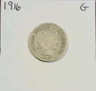 1916 Barber Dime - Good 90% Silver - Free Shipping