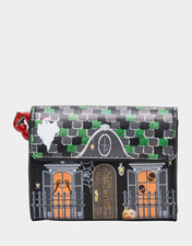 Betsey Johnson Kitsch Forever Home Wallet Black/Multi NWT