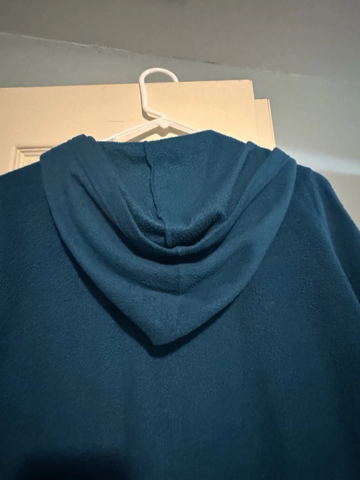 Encantadora sudadera con capucha Disney Tinker Bell niños sudadera con capucha - verde azulado oscuro y rosa talla M Foto 2 de 4