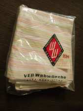 VEB Vowetex Plauen Zeitr.1984 Bettlaken 2-teilig  150x230 cm