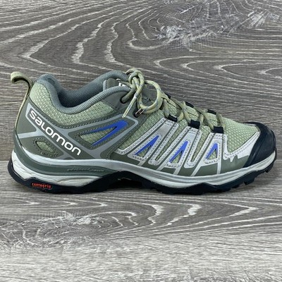 Salomon X Ultra Pioneer Women 7 Green Low Trail Running Hiking Backpacking Shoes