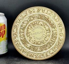 FRANKOMA POTTERY SEQUOYAH CHEROKEE ALPHABET  TRIVET 6 1/4”MINT CONDITION