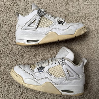 Jordan 4 Pure Money Size 9.5 Mens Used Clean Off white aged vintage fade custom