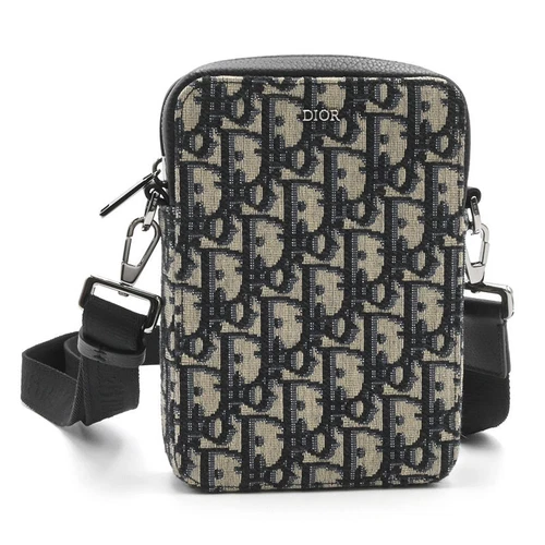 CHRISTIAN DIOR OBLIQUE JACQUARD MESSENGER POCHETTE SAC BANDOULIÈRE 2ESBC265YSE HOMME