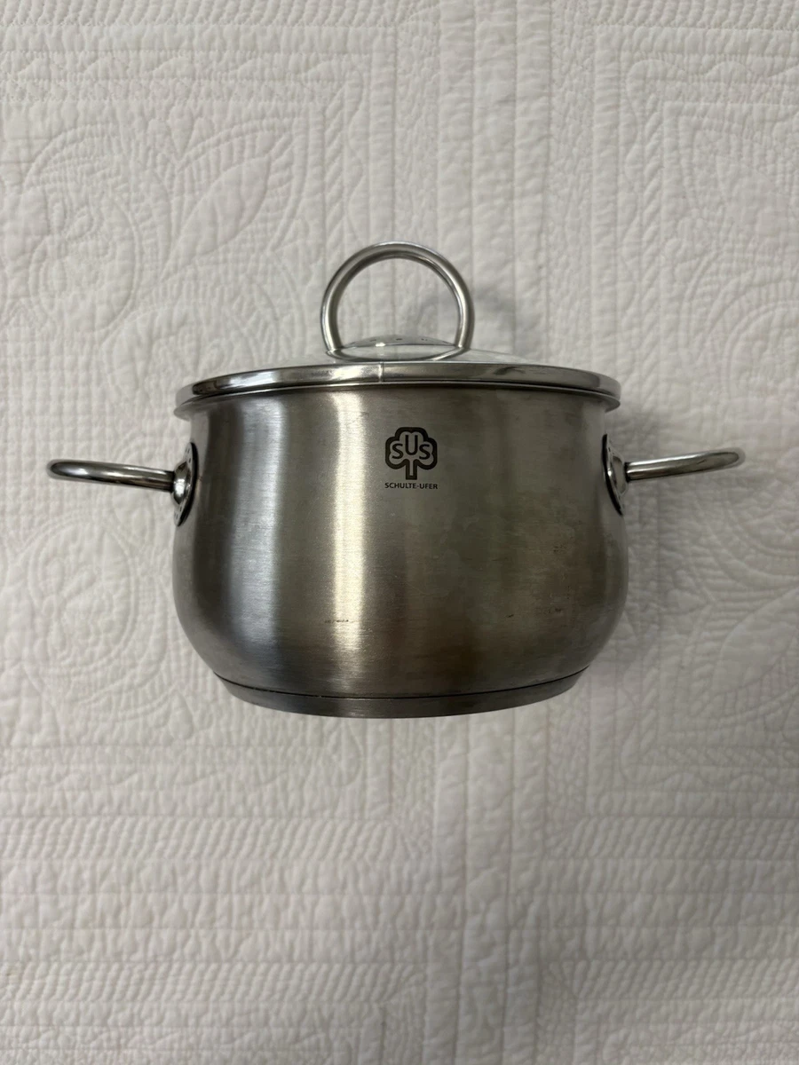 Chaudron Schulte-Ufer Romana 18 Cm - Acier Inoxydable 18/10 - Fond Cuivre Protherm Induction