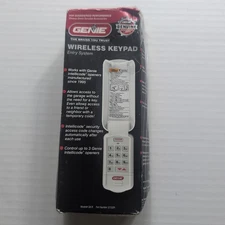 Genie Wireless Keypad Entry System Garage Door Opener Intellicode GK-R NOB