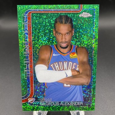 2025-26 Topps Chrome Shai Gilgeous-Alexander Image Variation Green /99 SSP OKC