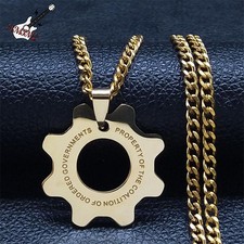 Fashion Game War Machine Necklace Stainless Steel Reaction Furnace Necklaces for