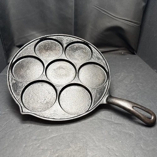 Vintage Griswold Cast Iron No. 34 Plett Swedish Pancake Skillet Pan