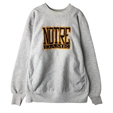 Vintage 1990'S Crable Sportswear Notre Dame University College Sweatshirt Ma...