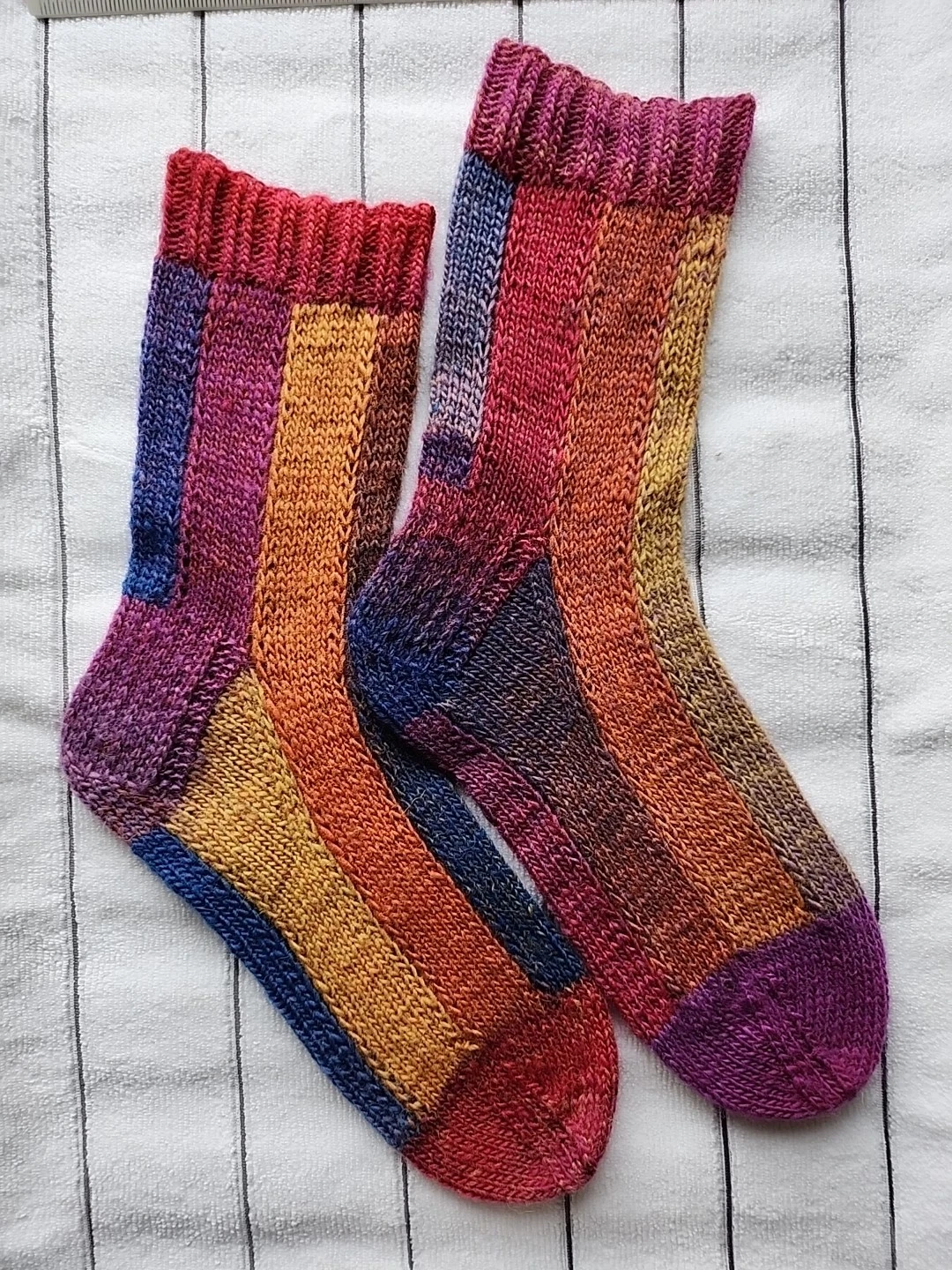 Hand Knitted Wool Socks Size 4-6 #63