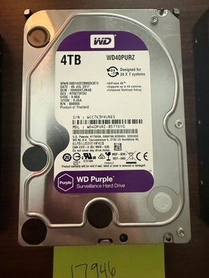 Western Digital Purple WD40PURZ Surveillance 3.5'' SATA 4TB, Low Usage hours!