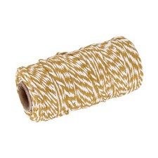 Twine Packing String Wrapping Cotton Twine 100M Brown and White Rope