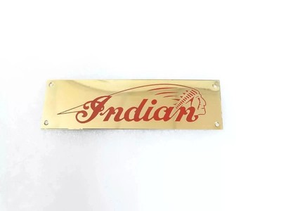 Vintage Messing-Abzeichen-Emblem für Indian Chief Motorrad | Passend für