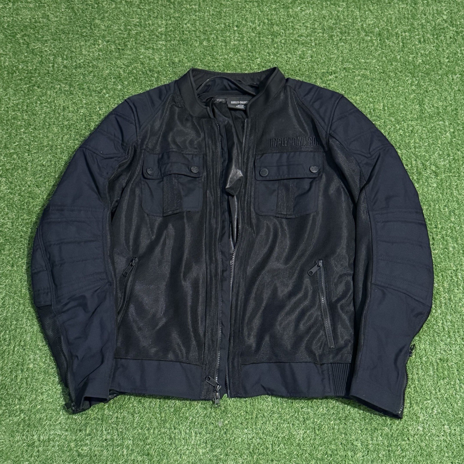 Harley Davidson Zephyr Mesh Jacket Zip Out Liner Black 98130-22VM Men's