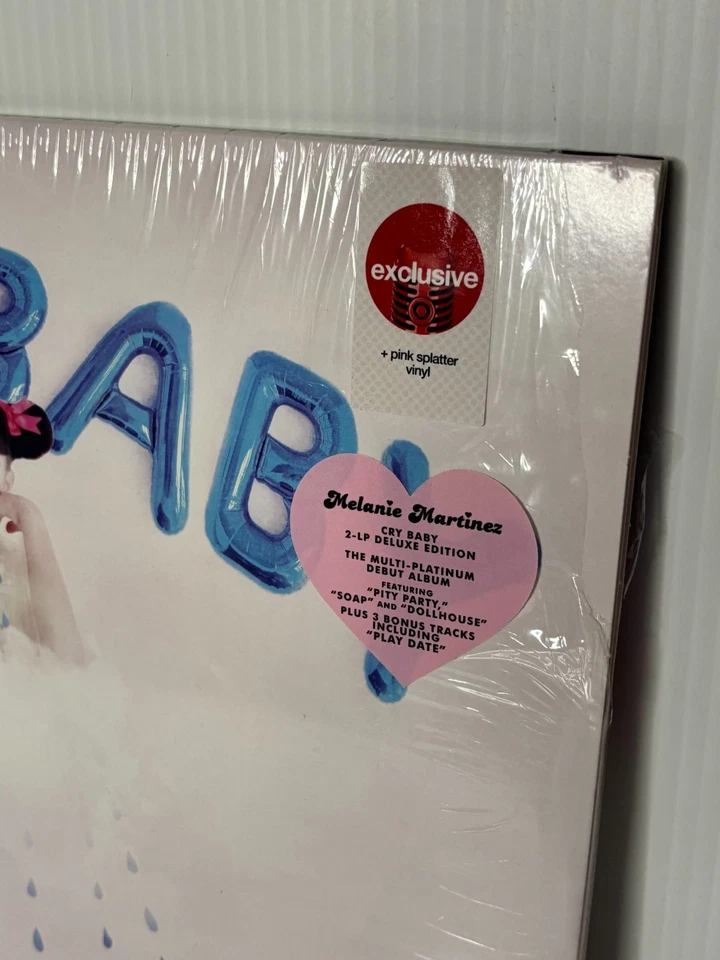 NEW Melanie Martinez Cry Baby Translucent Pink Marble Vinyl Records 2-LP Edition - Image 2 of 4