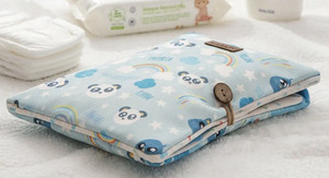 HAMUR Bébé sac de couches Organisateur Newborn Change Pad Dream Rainbow Panda Blue