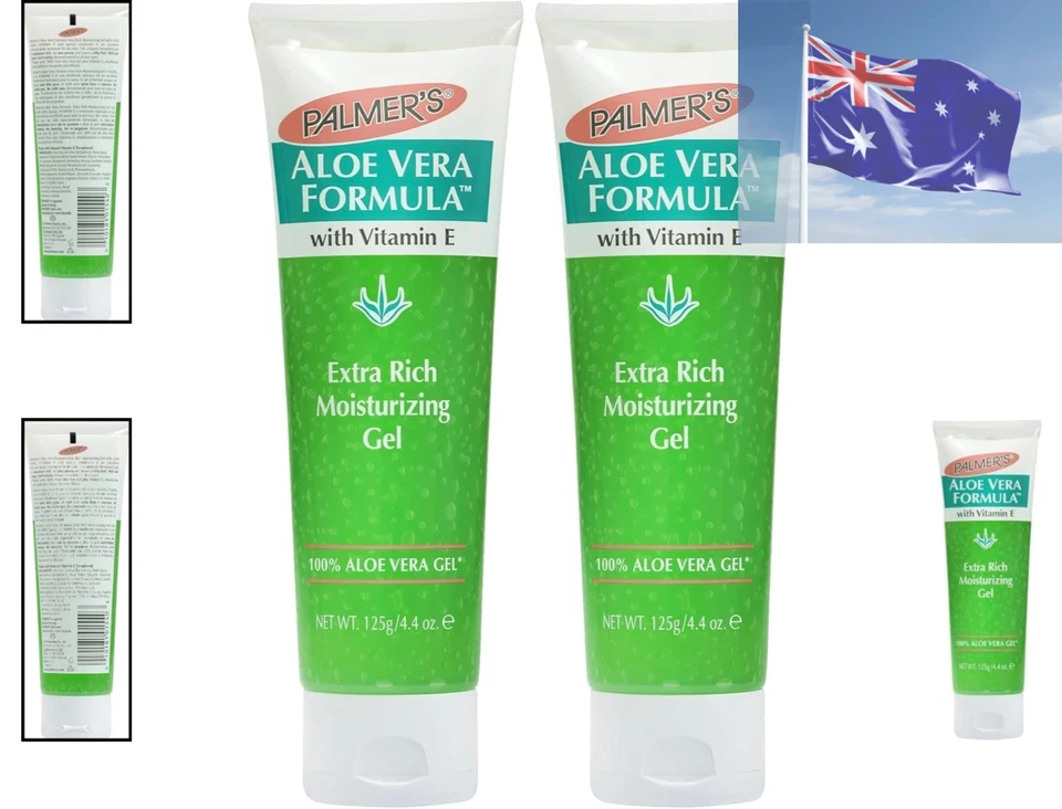 Double Pack Aloe Vera Moisturizing Gel 125g with Vitamin E - Luxurious Skin Care - image 2 of 4