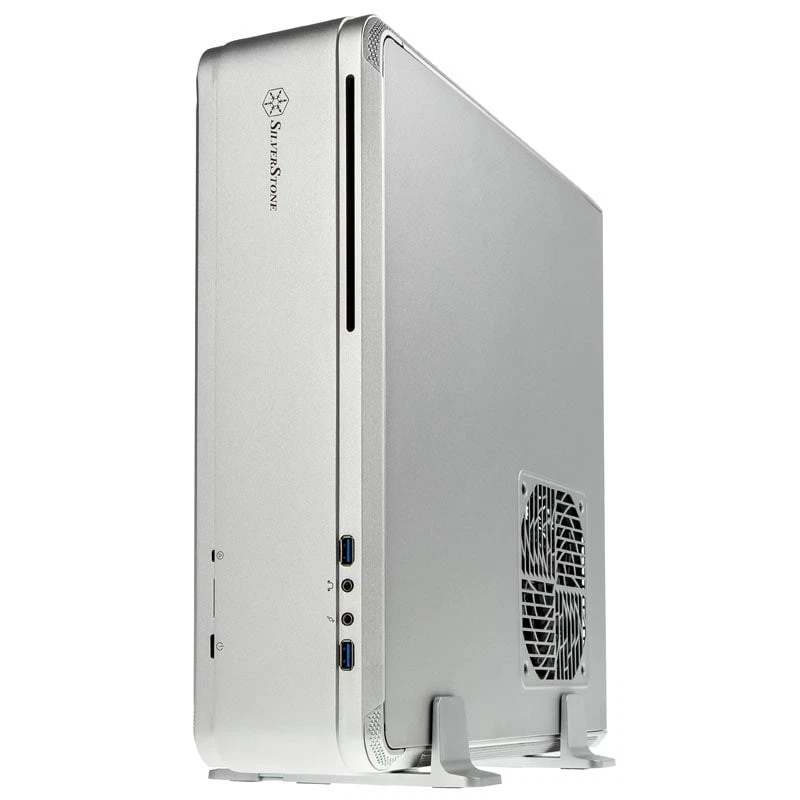 SilverStone Fortress FTZ01 Desktop PC Argento Mini-DTX Mini-ITX Alluminio - Immagine 2 di 4
