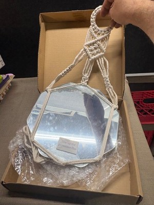 Mkono Macrame Wall Dorm Room Entryways Mirror new in box
