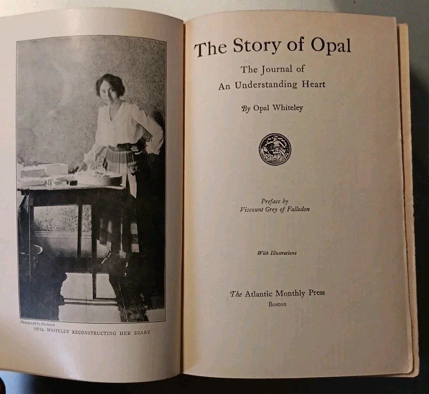OPAL WHITELEY - THE STORY OF OPAL: THE JOURNAL OF AN UNDERSTANDING HEART 1921 HC - Image 2 of 4