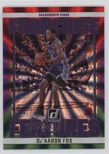 2023 Donruss Franchise Features Holo Red & Green Laser 16/75 De'Aaron Fox 18em