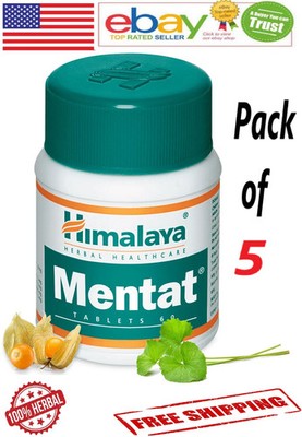 5 X Himalaya MENTAT 60 Tablets Each BEST PRICE