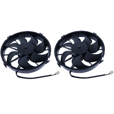 2X Electric Fan 30103202 Replacement For Spal VA01-AP90/VLL-66A 12'' 12V 1870 CFM