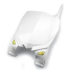 Cycra Factory Edition Stadium Number Plate - White Motorcycle Dirt Bike
