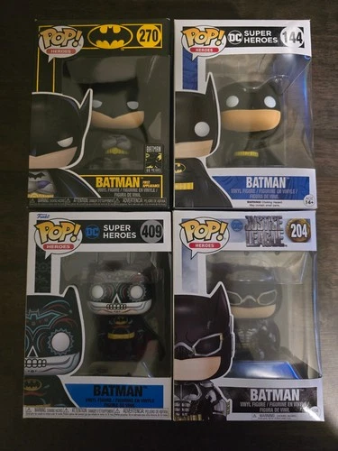 4 Batman Funko Pop Figures First Appearance 80th Anniversary 144, 204, 270, 409
